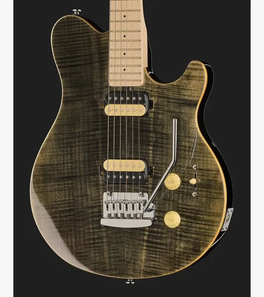 Sterling by Music Man S.U.B. Axis AX3 Trans Black, detalj 4