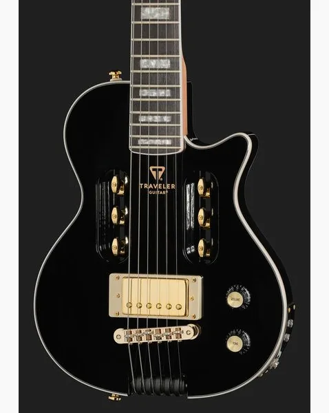 Traveler Guitar EG-1 Custom V2 Gloss Black, detalj 4